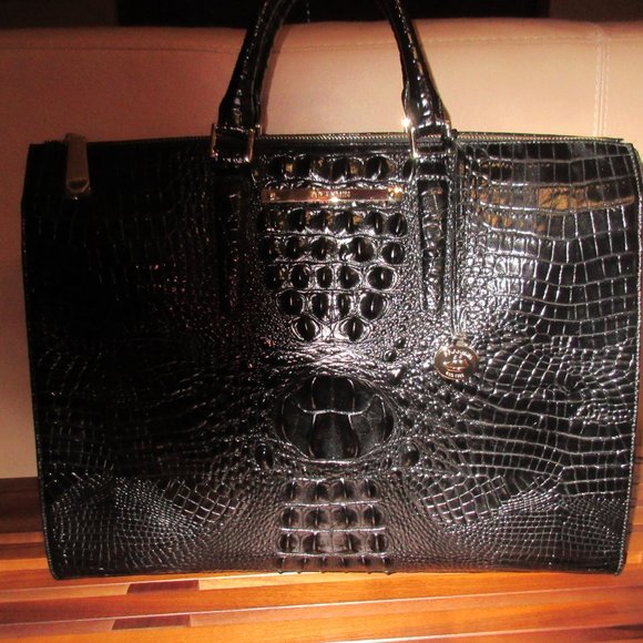 brahmin black tote